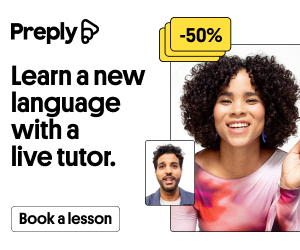 Preply: Learn a new language with a live tutor, 50% off your first lesson