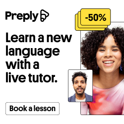 Preply: Learn a new language with a live tutor, 50% off your first lesson